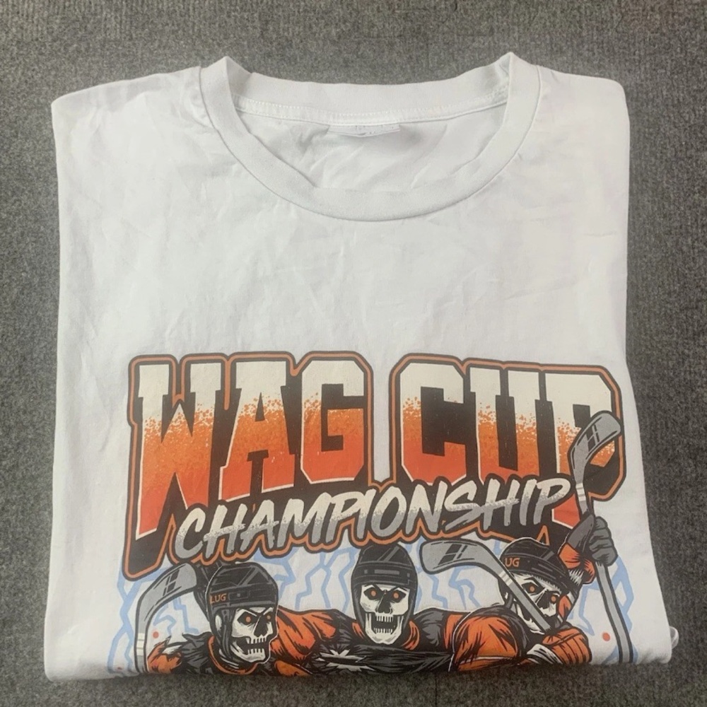 LUG Wag Cup Championship Mens 100% Cotton Graphic Print Tee Shirt Size XL